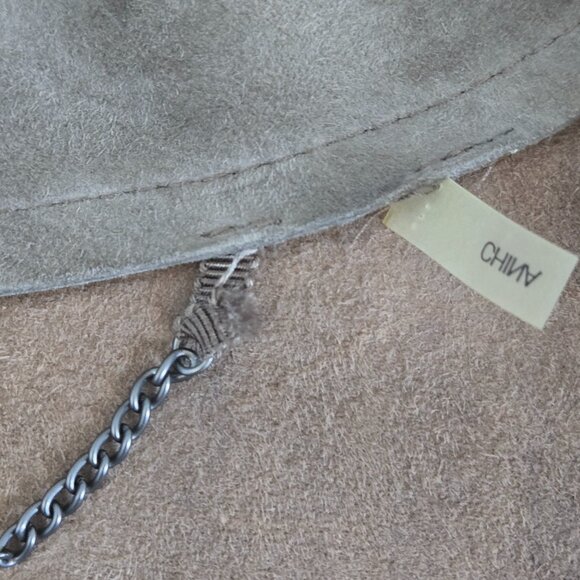 Lambskin leather collarless jacket - Picture 7 of 16